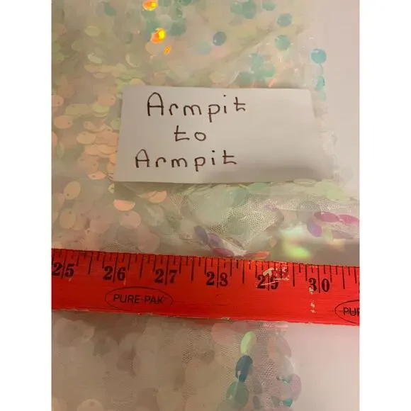 Torrid Top Iridescent Sequins Glam Bling Holiday Special Event Womens SZ 4(26) - Picture 6 of 8